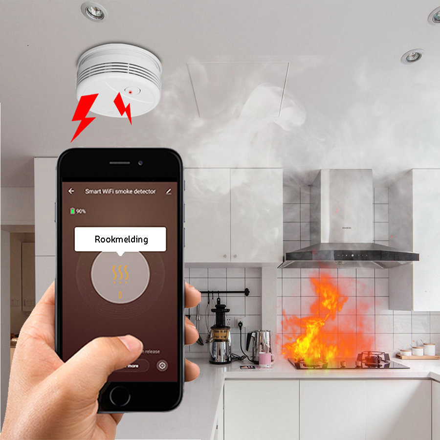 Verwisselbaar nep Vruchtbaar Slimme rookmelder met app | Smart Home Beveiliging