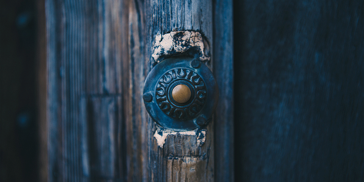 oude deurbel zonder camera