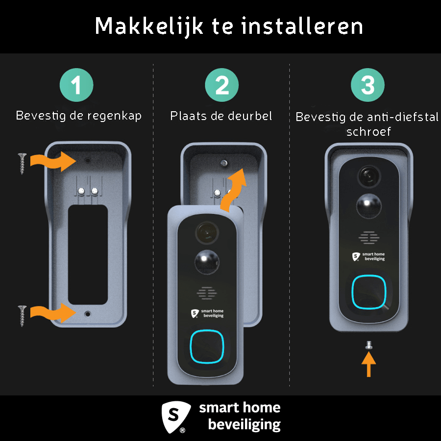 achterstalligheid Verdeel thuis Doorguard XS Slimme deurbel met camera | Smart Home Beveiliging